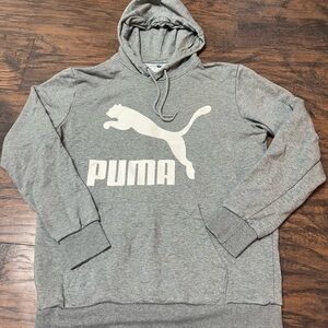 PUMA Men's‎ Hoodie Sweatshirt Size Medium Gray